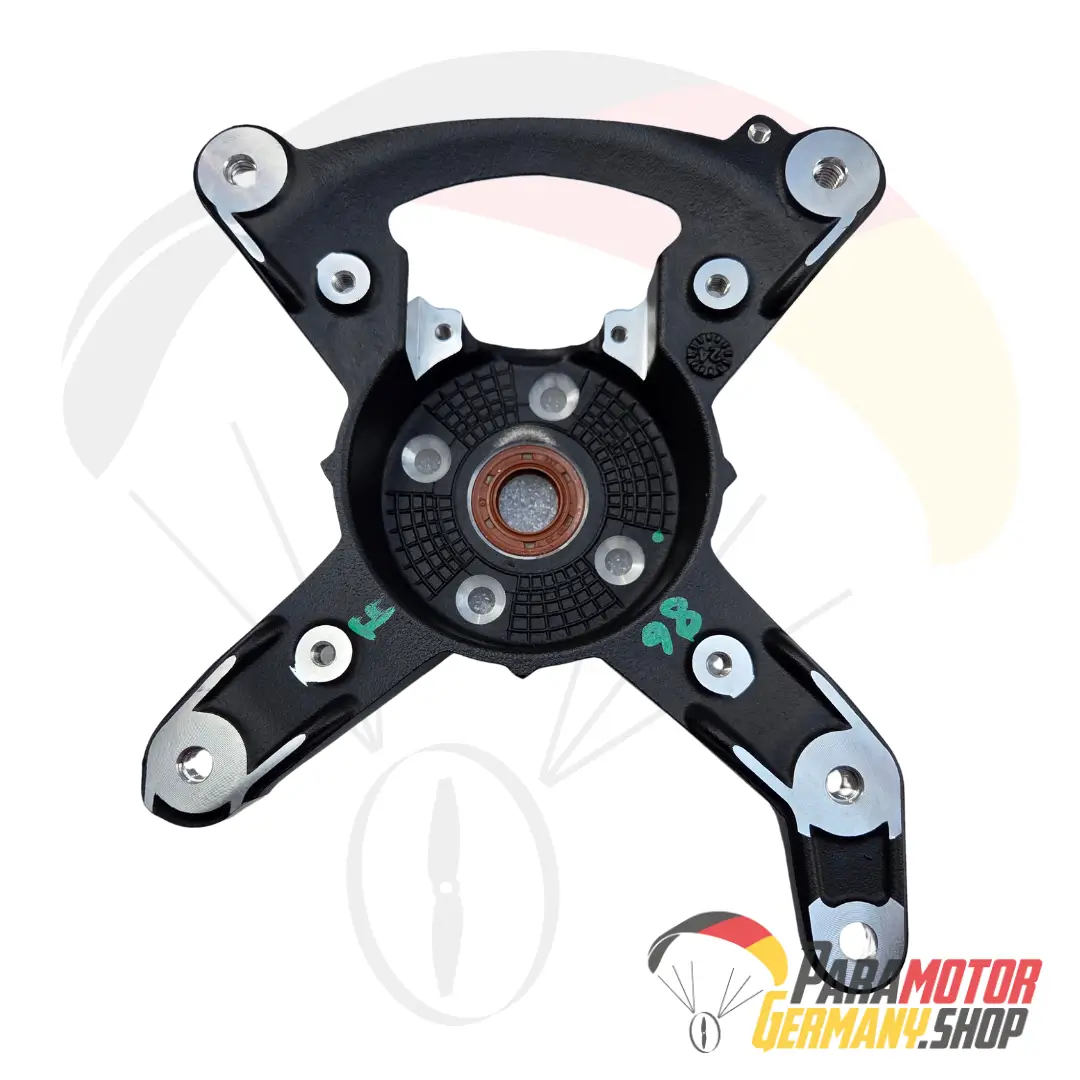 MP003 Engine carter support with Oil seal and Bolts, black (manual start version) | Vittorazi