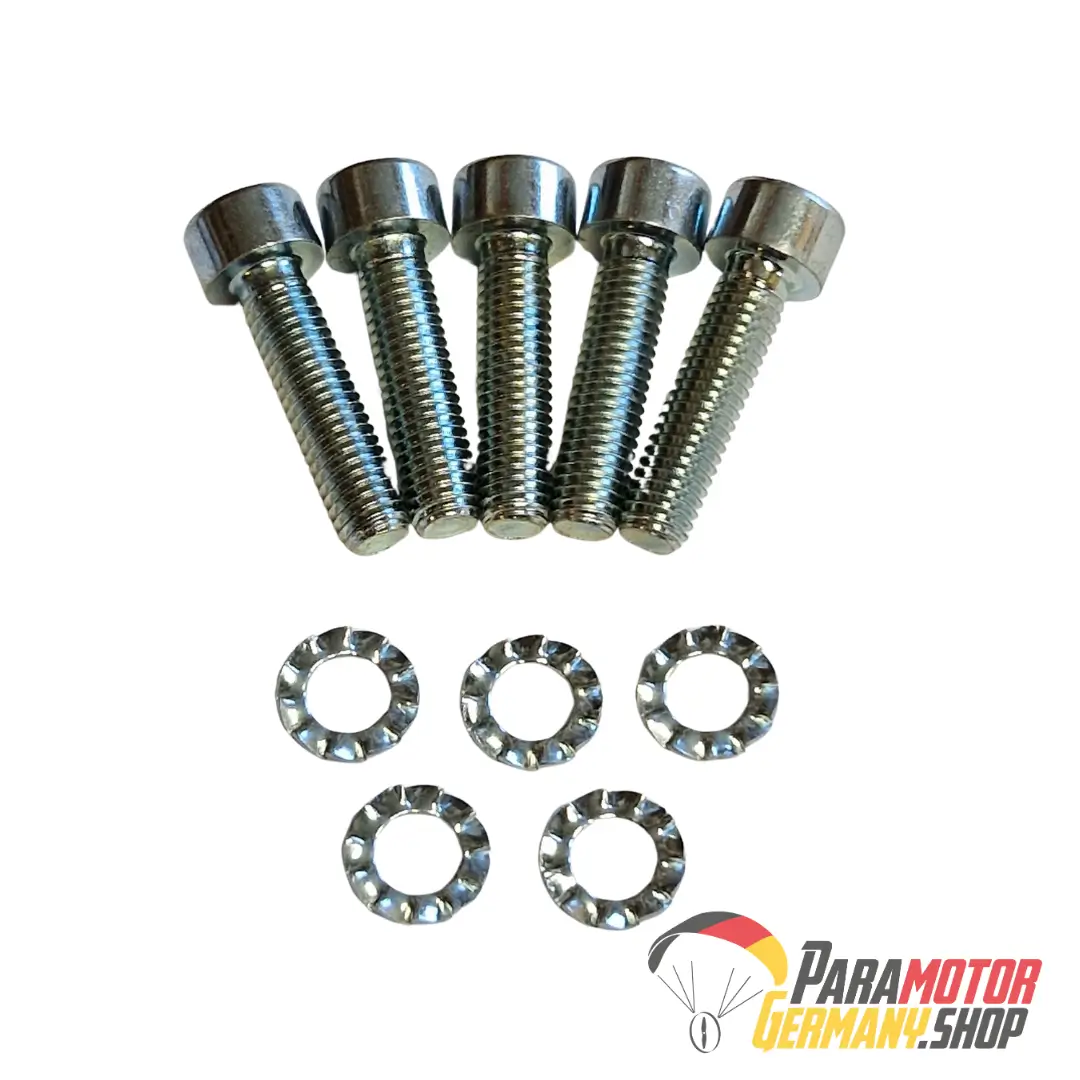 M032.5 Bolt 5 x 20 mm Tcei DIN 912 and Lock washer Ø 5 mm (Set of 5) | Vittorazi