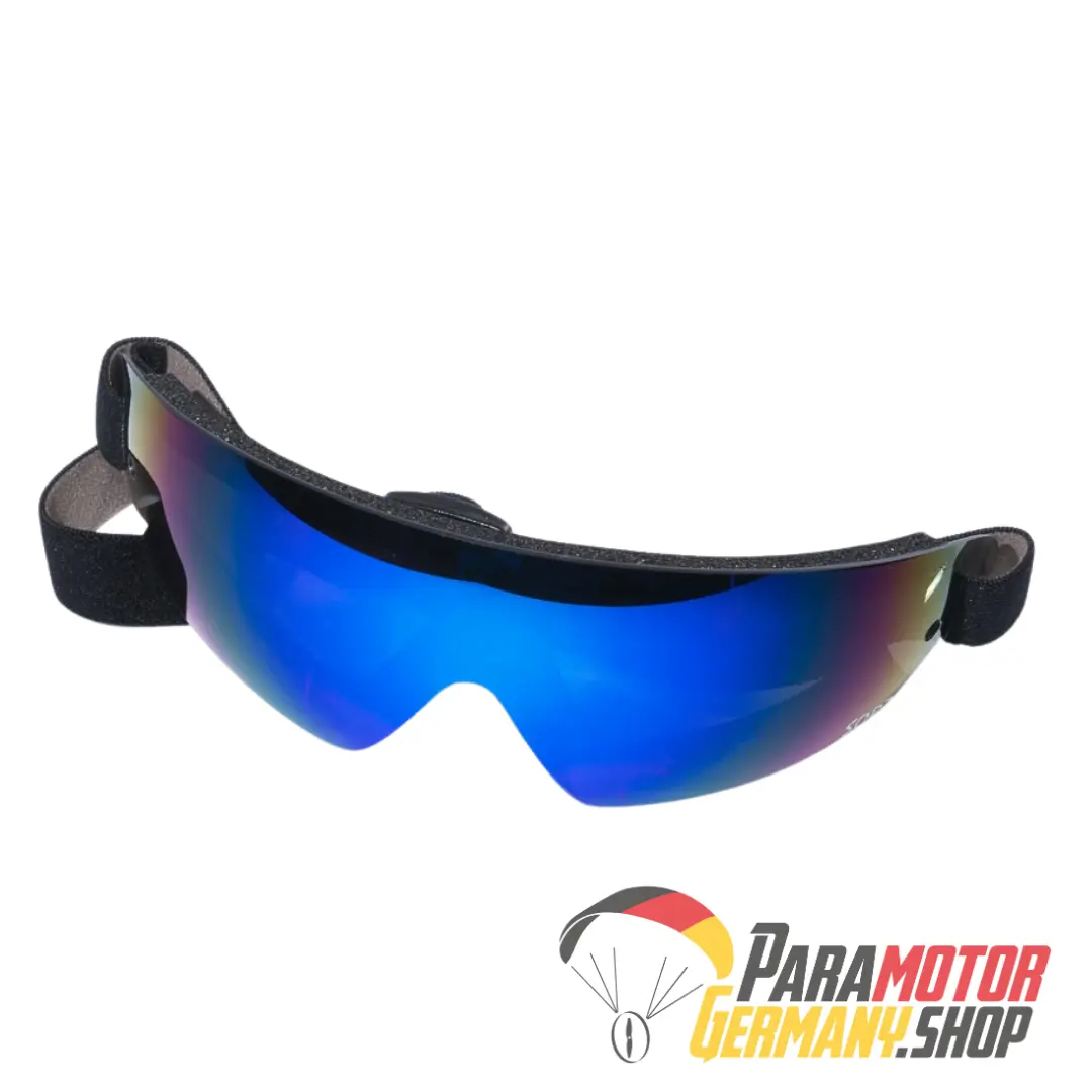 Blau verspiegelte Brille für Motorschirm Gleitschirm Fallschirm Motorrad Blau verspiegelte Brille für Motorschirm Gleitschirm Fallschirm Motorrad