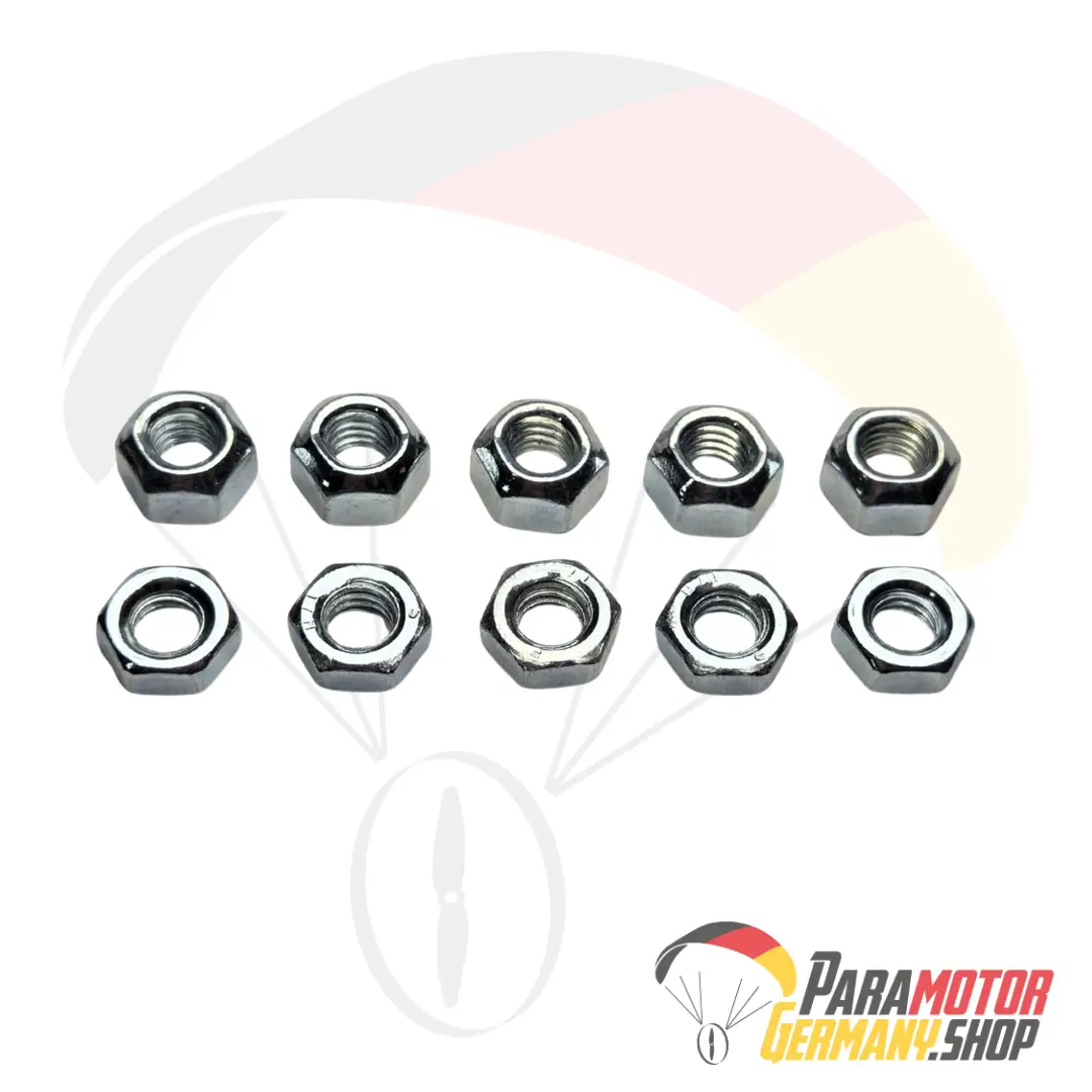 M150.5 Lock nut 6MA DIN 980 and Nut 6MA DIN 934 (Set of 5) | Vittorazi