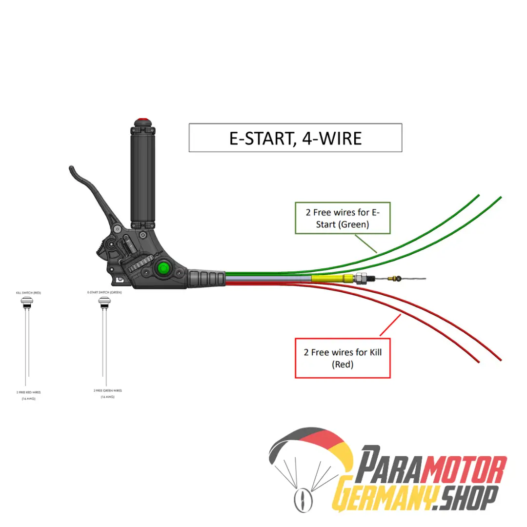 Gasgriff E-Start 4-Kabel Membranvergaser | Off-Grid Aviation