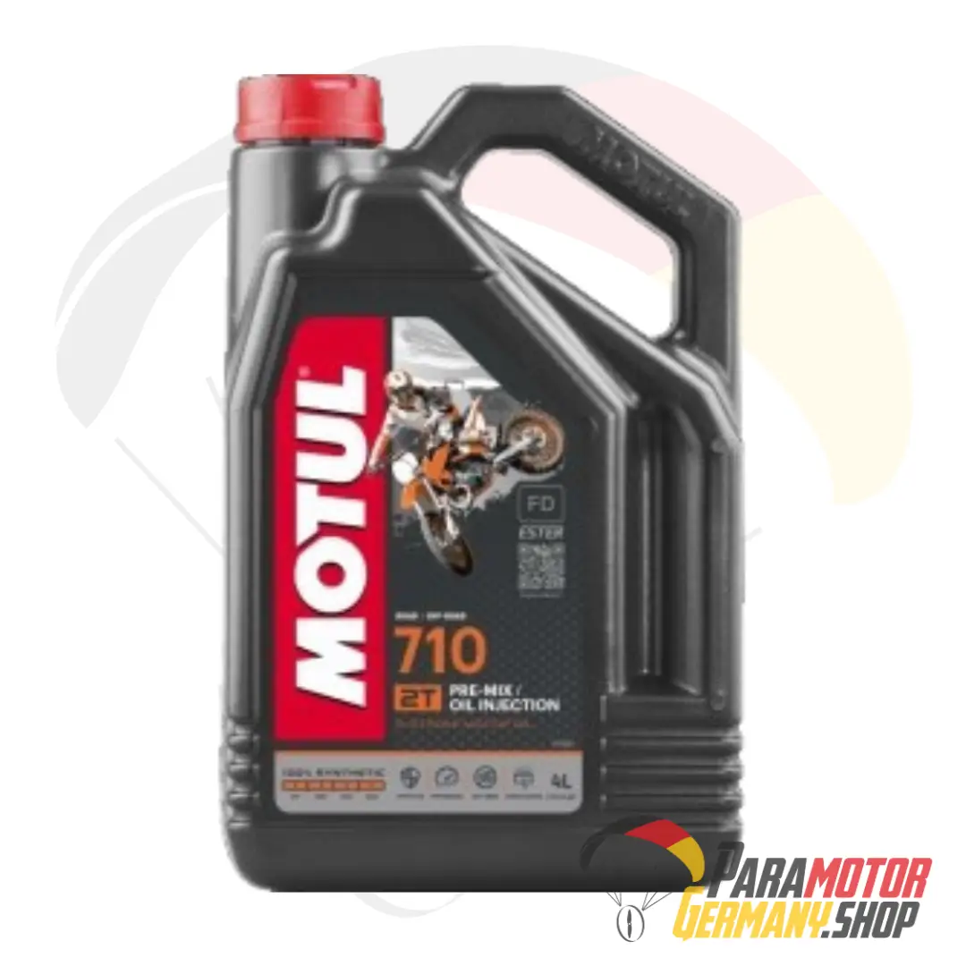 4 Liter Motul 710 Offroad 2-Takt Öl Motorschirm 