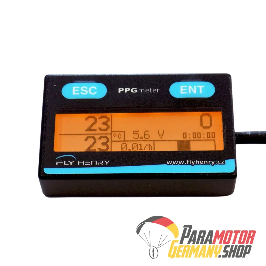 FlyHenry 2024 PPGmeter mit Sicherheits Start Monitor System, Drehzahlmesser und Temperatur Sensor