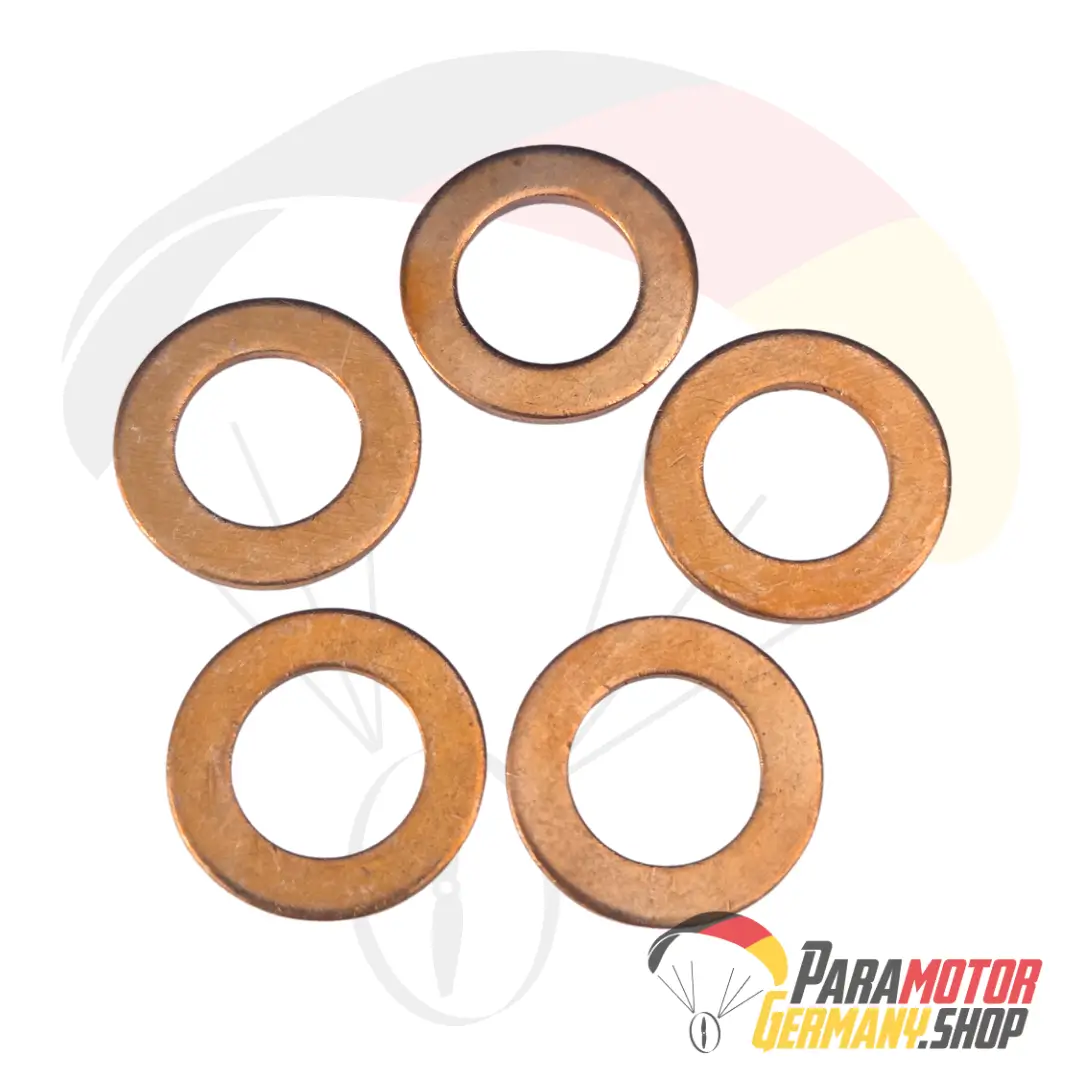 AT151.5 Copper washer Ø 8 x 14 mm DIN 7603A (Set of 5) | Vittorazi