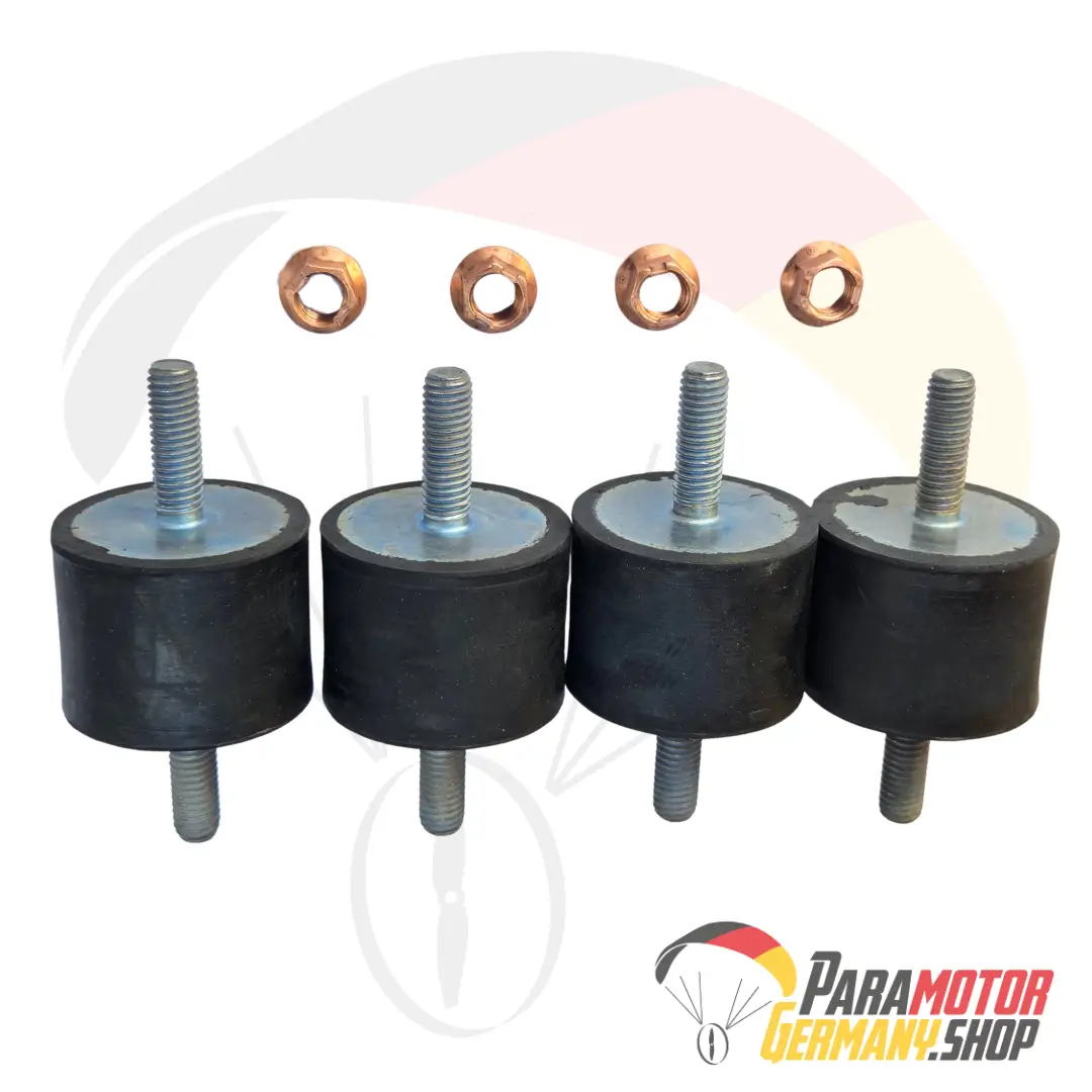 C021 Antivibration mount 40 x 30 mm - M8 x 25 mm with Nuts (Set of 4) | Vittorazi