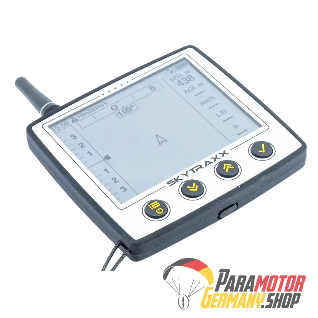 Skytraxx 5 GPS Vario with Flarm, FANET, SIM card, WLAN, ADS-L-ready and display protection film