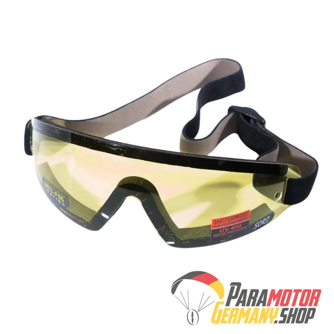 Gelbe Brille für Motorschirm Gleitschirm Fallschirm Motorrad Gelbe Brille für Motorschirm Gleitschirm Fallschirm Motorrad