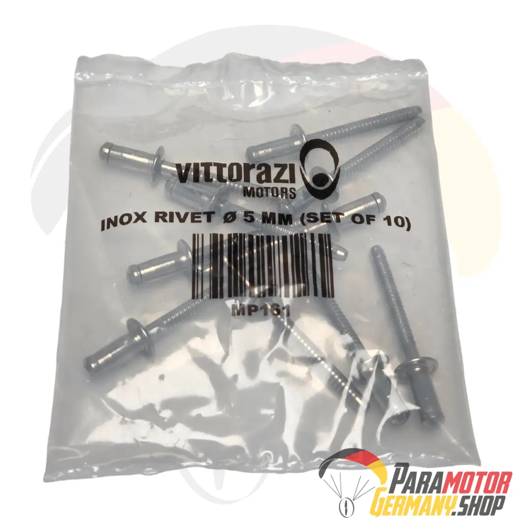 MP161 Inox rivet Ø 5 mm (Set of 10) | Vittorazi