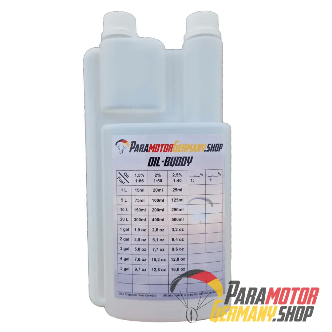 Oil-Buddy Ölmessflasche Doppelkammer Dosierflasche 2-Takt Öl Mischung 1000ml 100ml Oil-Buddy Ölmessflasche Doppelkammer Dosierflasche 2-Takt Öl Mischung 1000ml 100ml